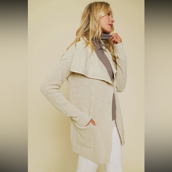 🆕Cardigan Shawl Collar Ivory S, M & L Available - Picture 2 of 5